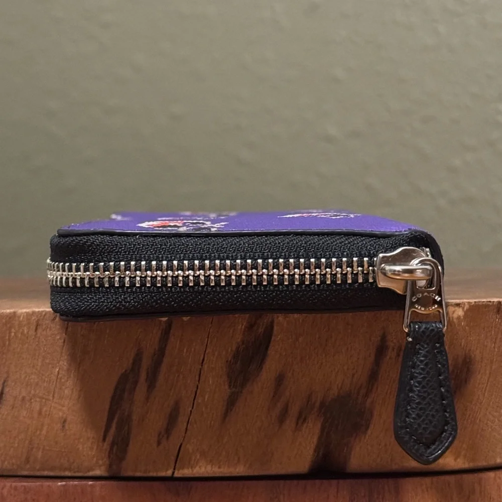 NWT COACH BRAMBLE ROSE SLIM ACCORDION ZIP WALLET